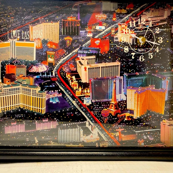 Vintage Los Vegas Fiber optic clock - Picture 1 of 4